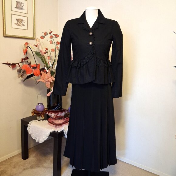 NWOT mac & jac Women’s Chic Black Lined Lace Blazer Lightweight Jacket Size 6 - Picture 6 of 13